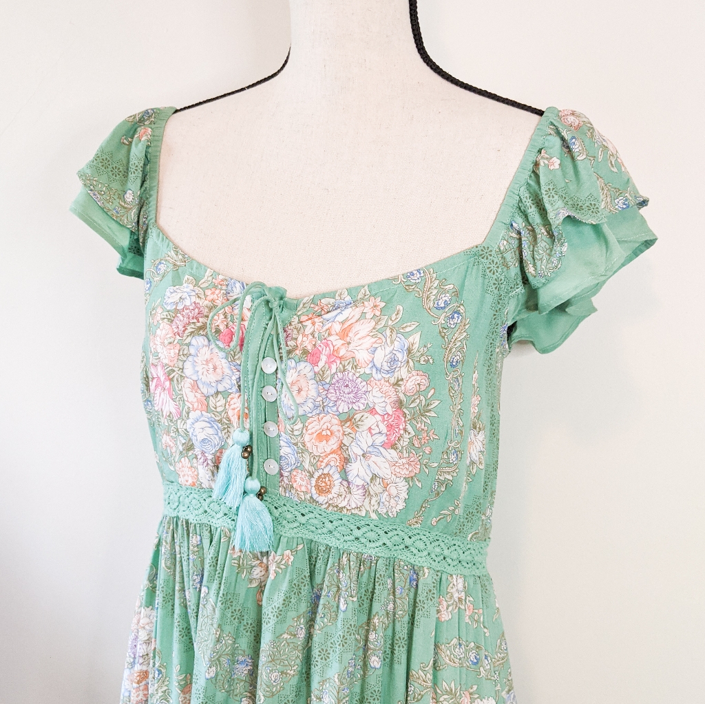 Nwt Tulle & Batiste Elizza Sundress, Turquoise — image 3 of 8
